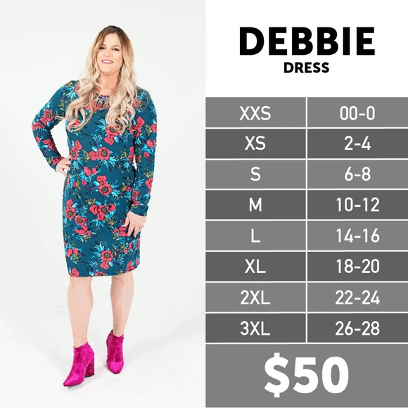 Small Black & White Polka Dot LuLaRoe Debbie Dress - NWT - Picture 6 of 6